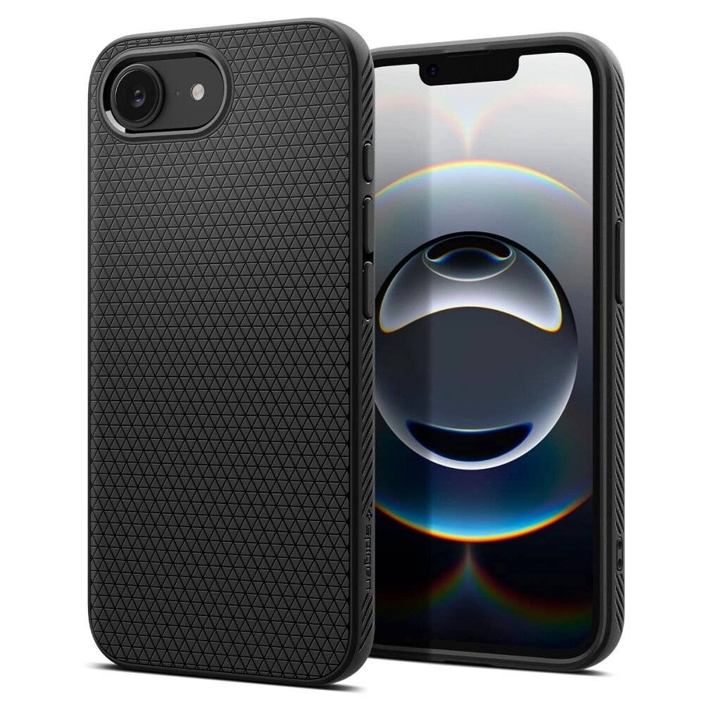 Spigen Liquid Air iPhone 16e Hülle - Matt Schwarz-0
