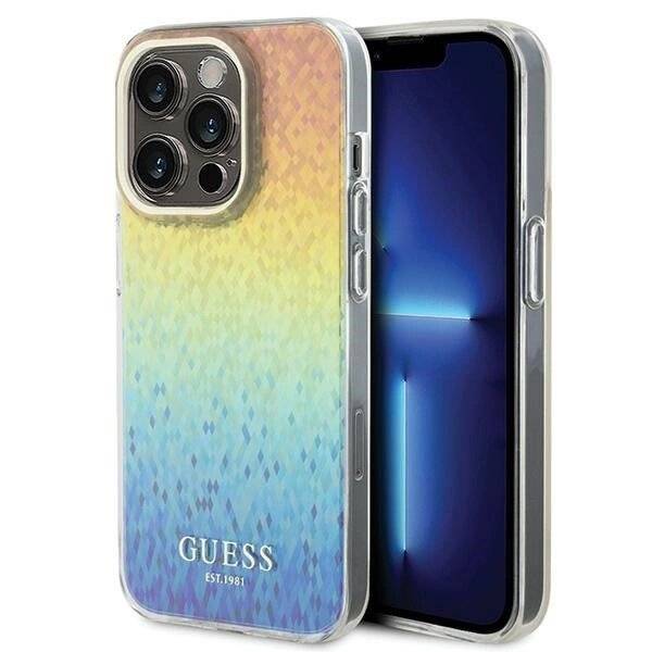 Guess IML Faceted Mirror Disco Iridescent Hülle iPhone 15 Pro – mehrfarbig-0