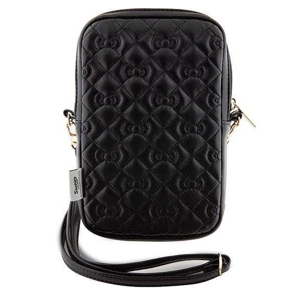 Hello Kitty Quilted Bows Strap-Tasche – Schwarz-2