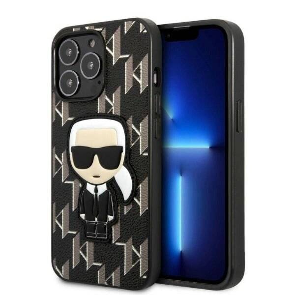 Karl Lagerfeld KLHCP13LPMNIKBK iPhone 13 Pro / 6.1" Hardcase schwarz/schwarz Monogram Ikonik
