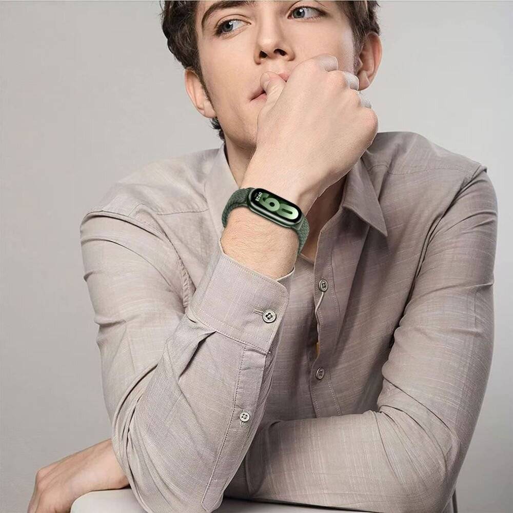 Tech-Protect NylonMag-Armband Xiaomi Smart Band 8 / 9 NFC - Schwarz-1