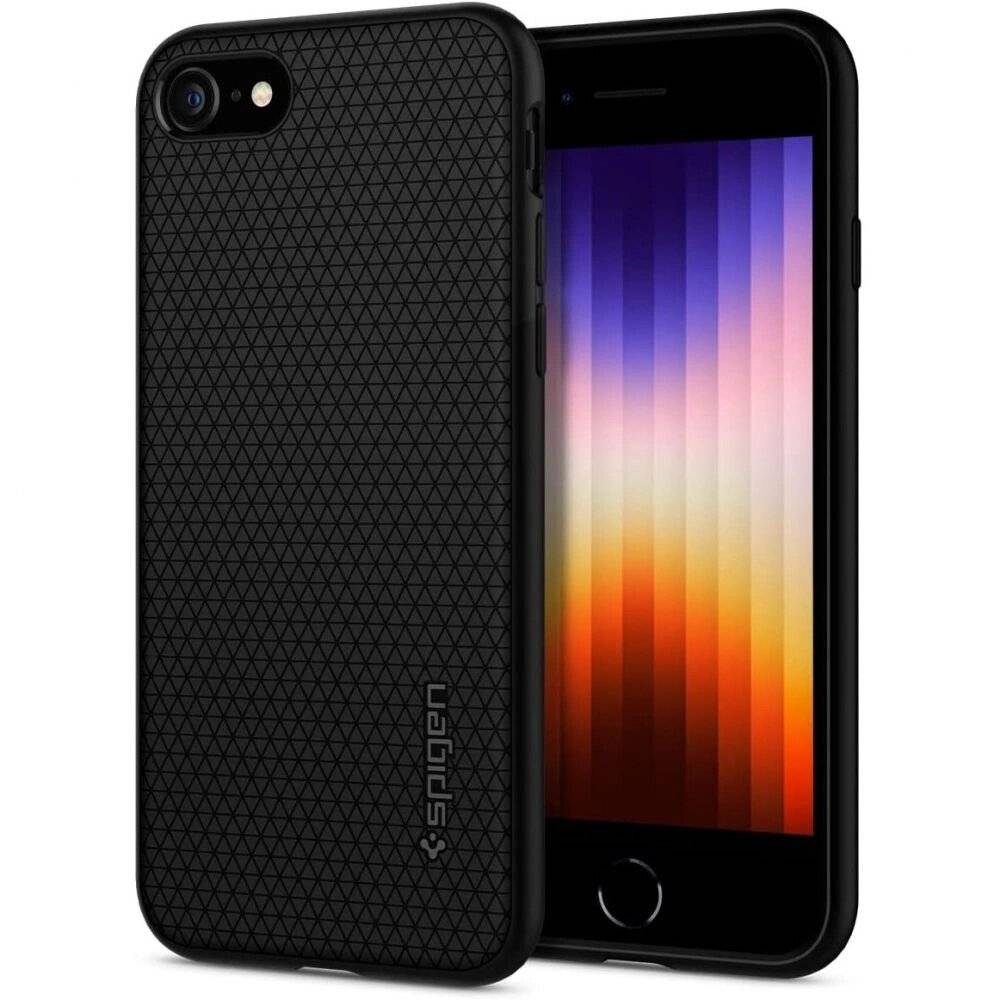 Spigen Liquid Air Hülle iPhone 7 / 8 SE 2020 2022 – Schwarz-0