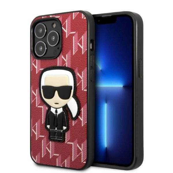 Karl Lagerfeld KLHCP13LPMNIKPI iPhone 13 Pro / 6.1″ Hardcase Rot/Rot Monogram Ikonik Patch
