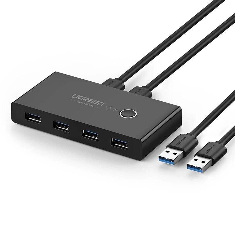Ugreen Switchbox HUB Switch 4x USB 3.2 Gen 1 USB-Splitter zwei Computer schwarz US216 30768-0
