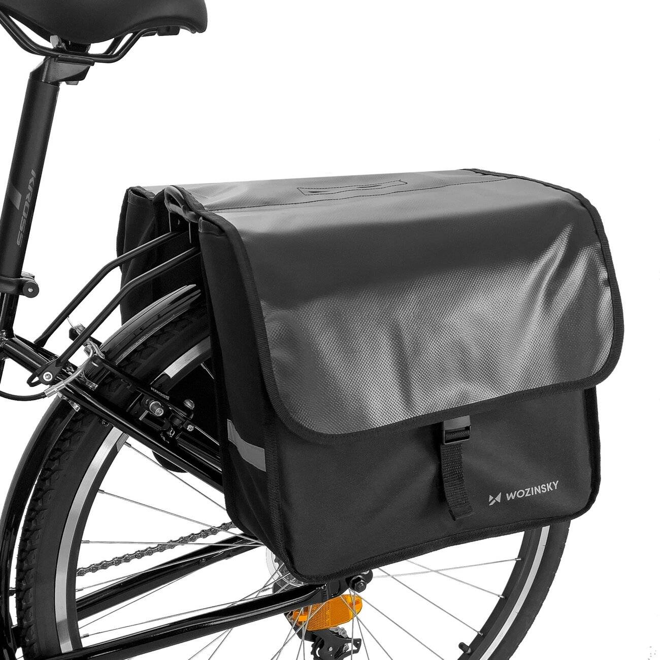 Wozinsky Fahrradtasche doppelt 28 l schwarz WBB34BK-0