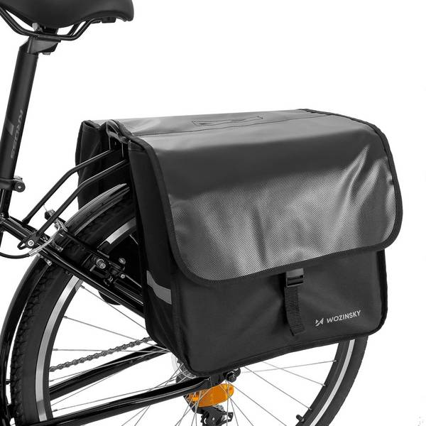 Wozinsky Fahrradtasche doppelt 28 l schwarz WBB34BK