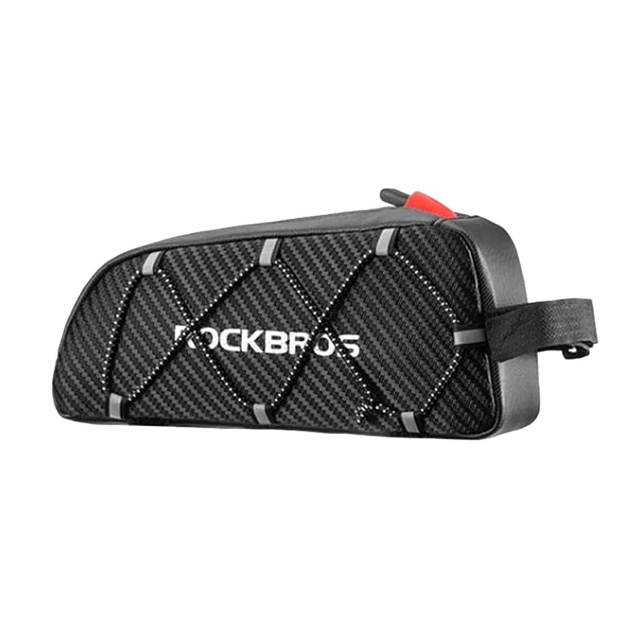 Rockbros 039BK Fahrradrahmentasche 1 l Geflecht – Schwarz-0