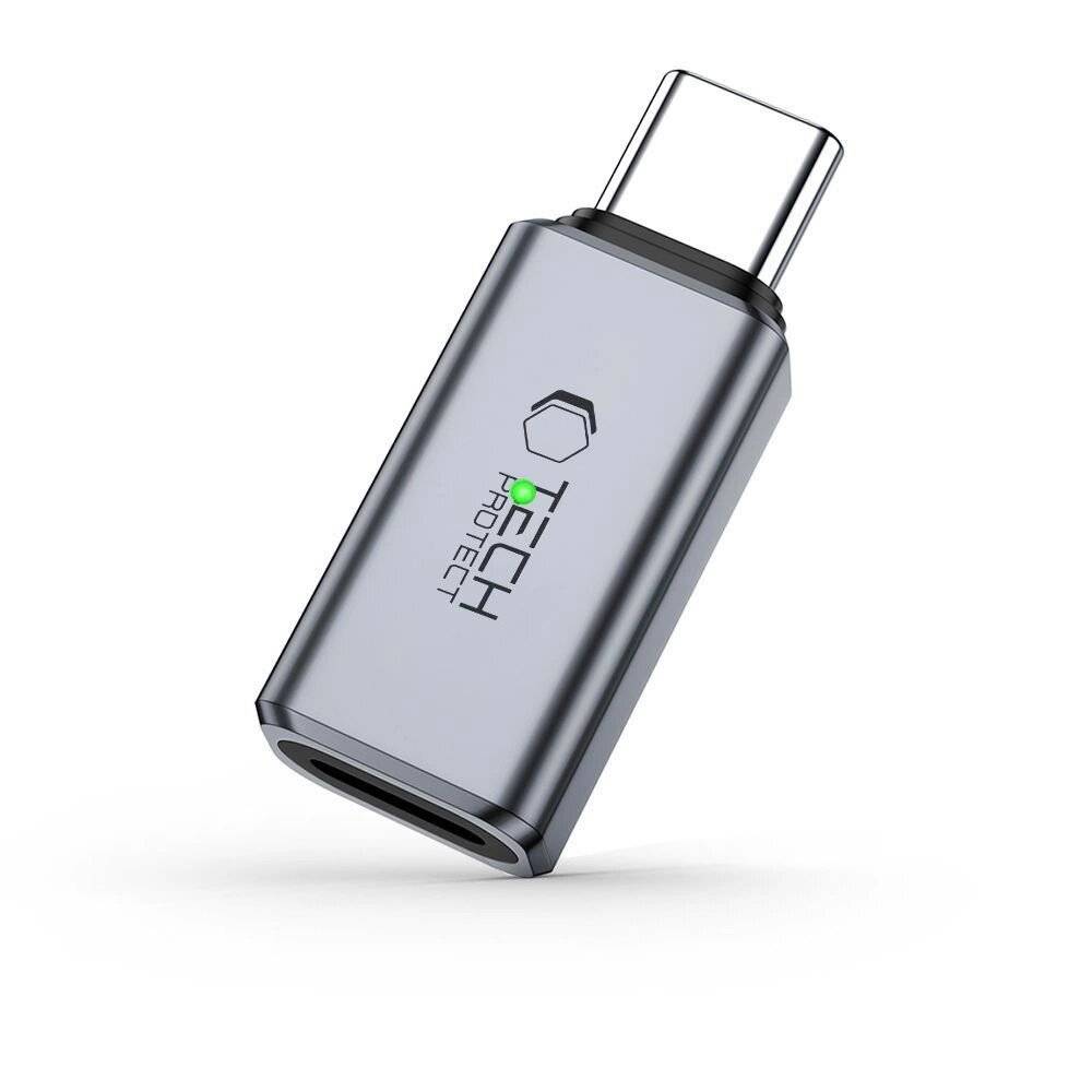 Tech-Protect UltraBoost Typ-C-auf Lightning -Adapter – Grau-0