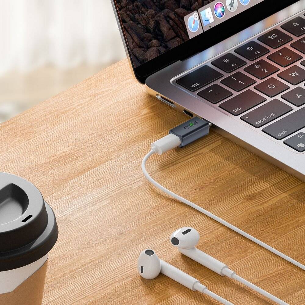Tech-Protect UltraBoost Typ-C-auf Lightning -Adapter – Grau-2