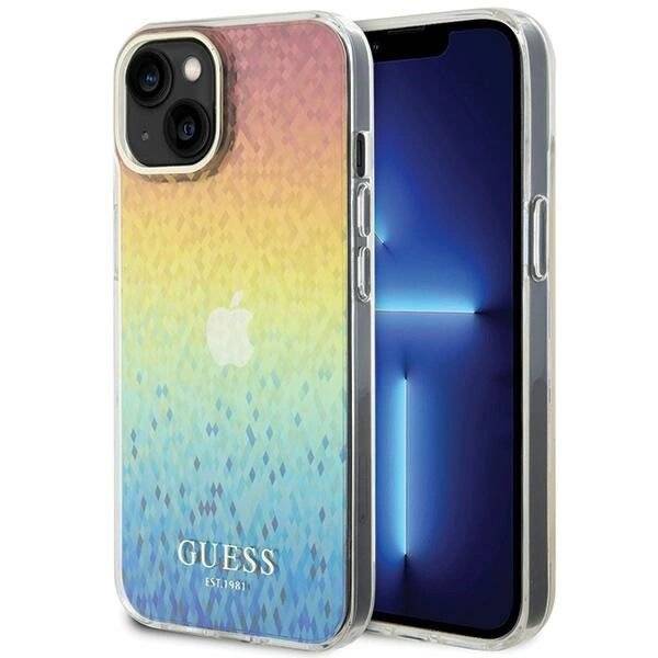 Guess IML Faceted Mirror Disco Iridescent Hülle iPhone 15 – mehrfarbig