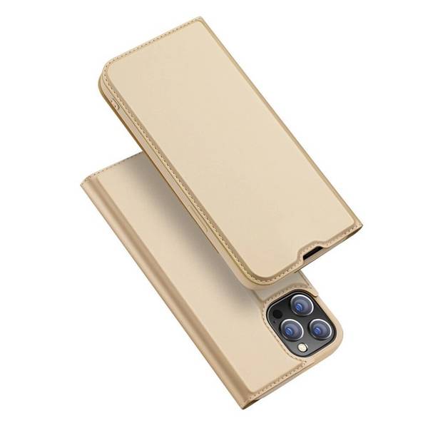 Dux Ducis Skin Pro Holster Flip Cover iPhone 13 gold