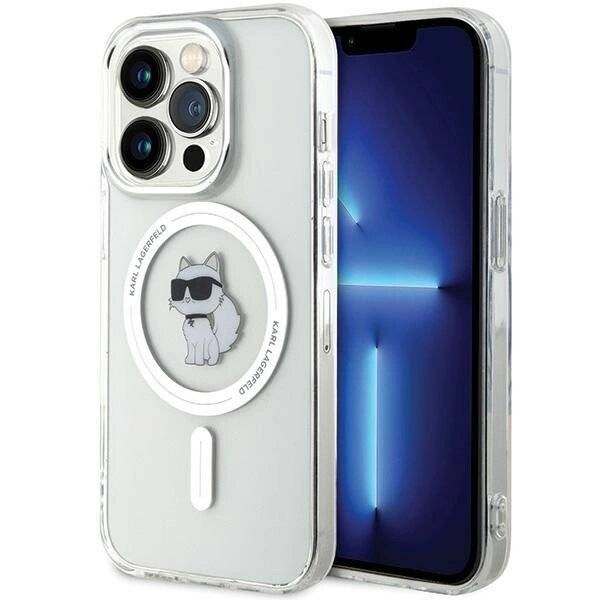 Karl Lagerfeld IML Choupette MagSafe Hülle iPhone 14 Pro Max – transparent
