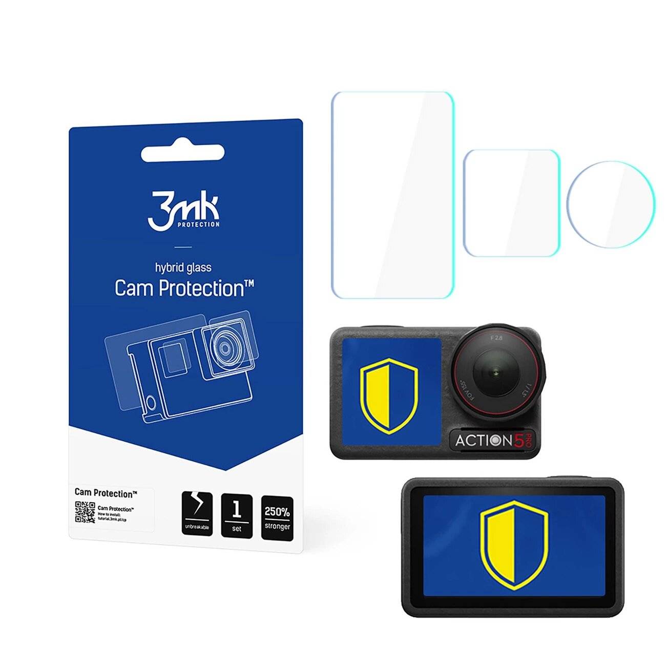 3mk Cam Protection Schutzglas DJI Osmo Action 5 Pro-0