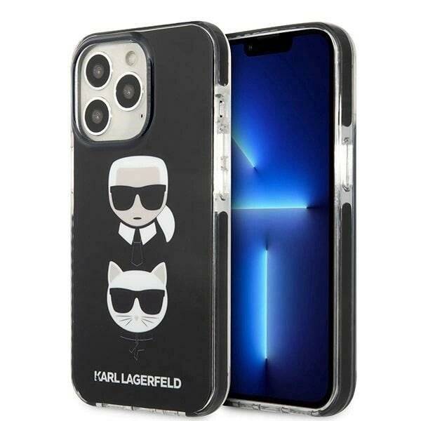 Karl Lagerfeld KLHCP13XTPE2TK iPhone 13 Pro Max 6,7" Hartschalenetui schwarz/schwarz