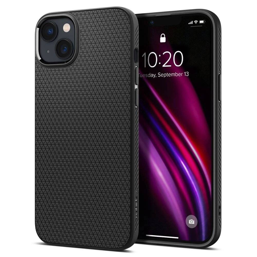 Spigen Liquid Air Hülle iPhone 14 – Mattschwarz-0