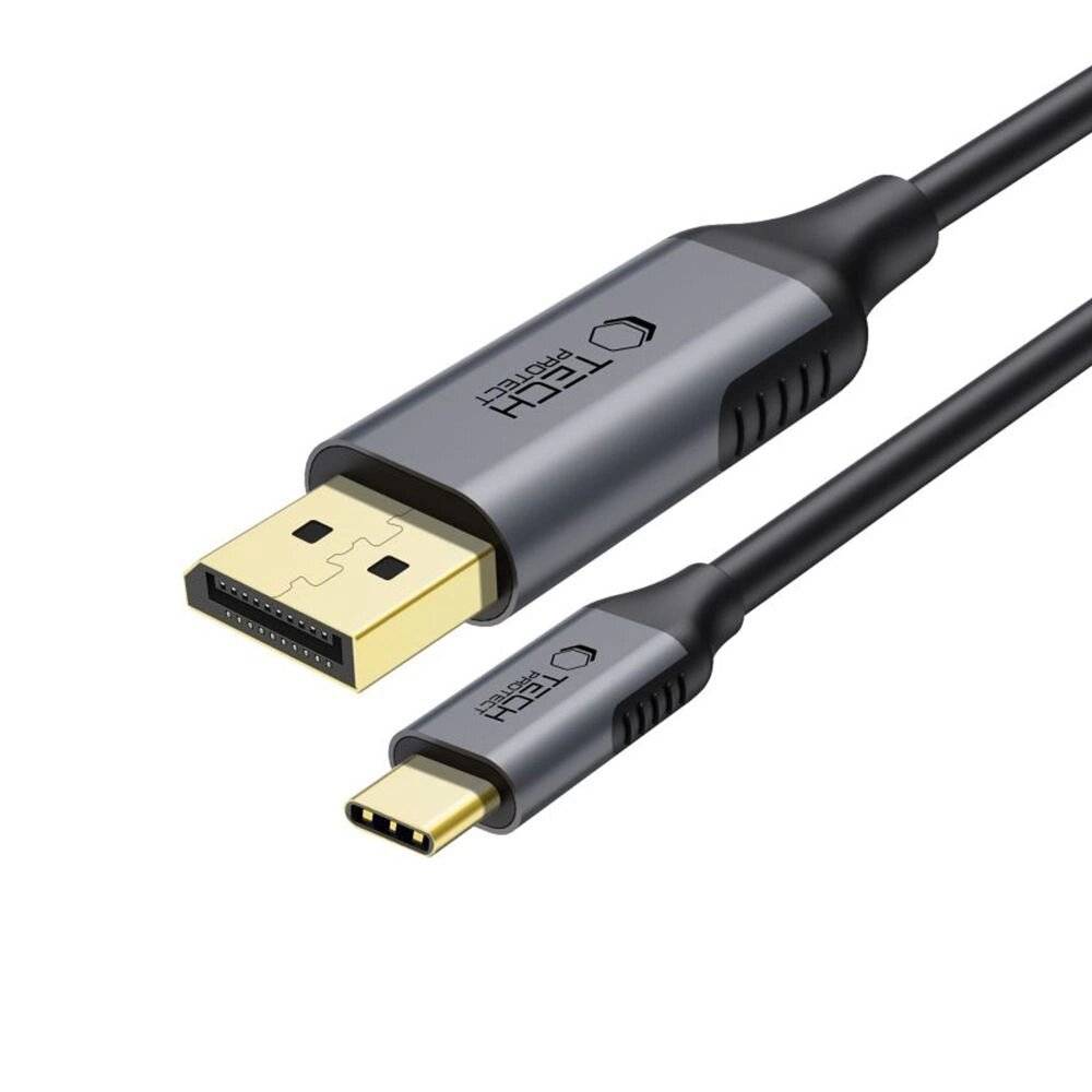 Tech-Protect UltraBoost USB-C DisplayPort 1.4 8K 60Hz Kabel 180cm - Schwarz