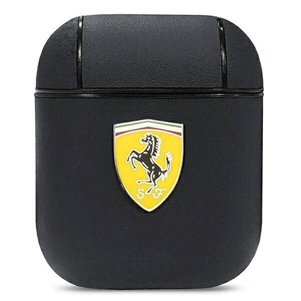 Ferrari FESA2LEBK AirPods-Abdeckung schwarz/schwarz On Track Leather-0