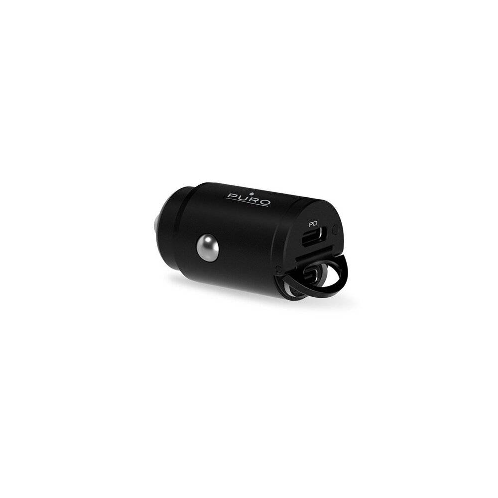 Puro Mini 30W Power Delivery 2 x USB-C Autoladegerät – Schwarz-2