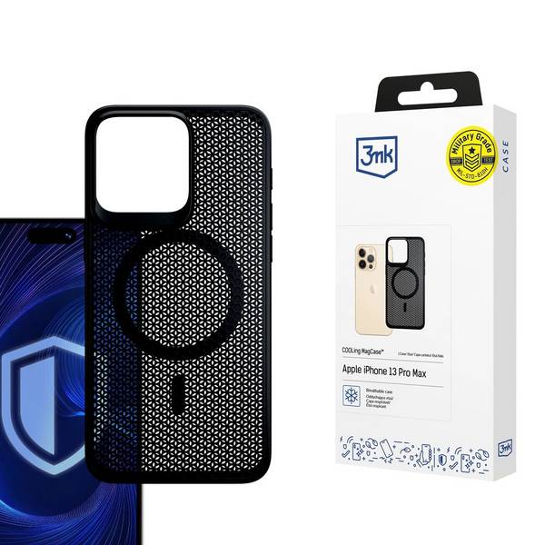 3mk COOLing MagCase Hülle Apple iPhone 13 Pro Max – Schwarz