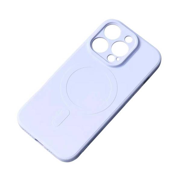 MagSafe-kompatible Silikonhülle iPhone 15 Plus – Blau