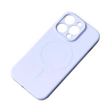 MagSafe-kompatible Silikonhülle iPhone 15 Pro Max – Blau