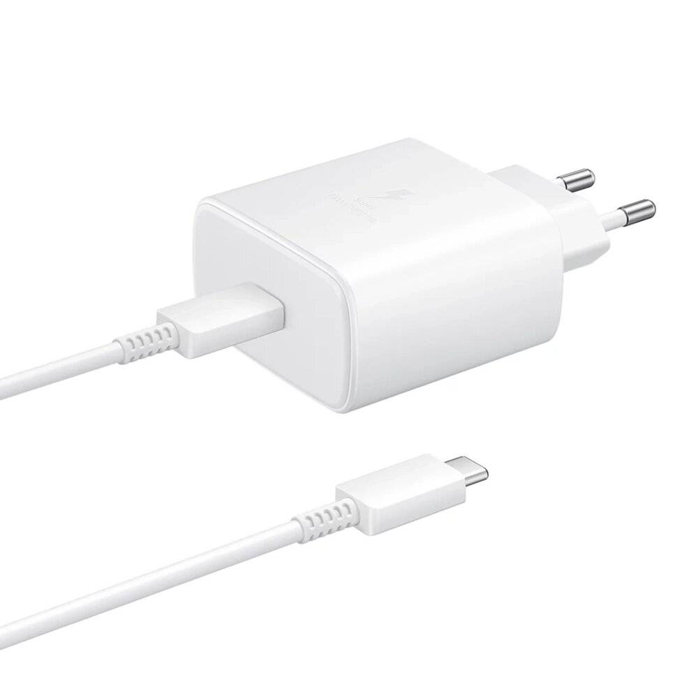 Samsung EP-TA845EWE 45W Wandladegerät USB-C-Kabel EP-DW767JWE 1,8m OOB Bulk - Ersatzverpackung-0
