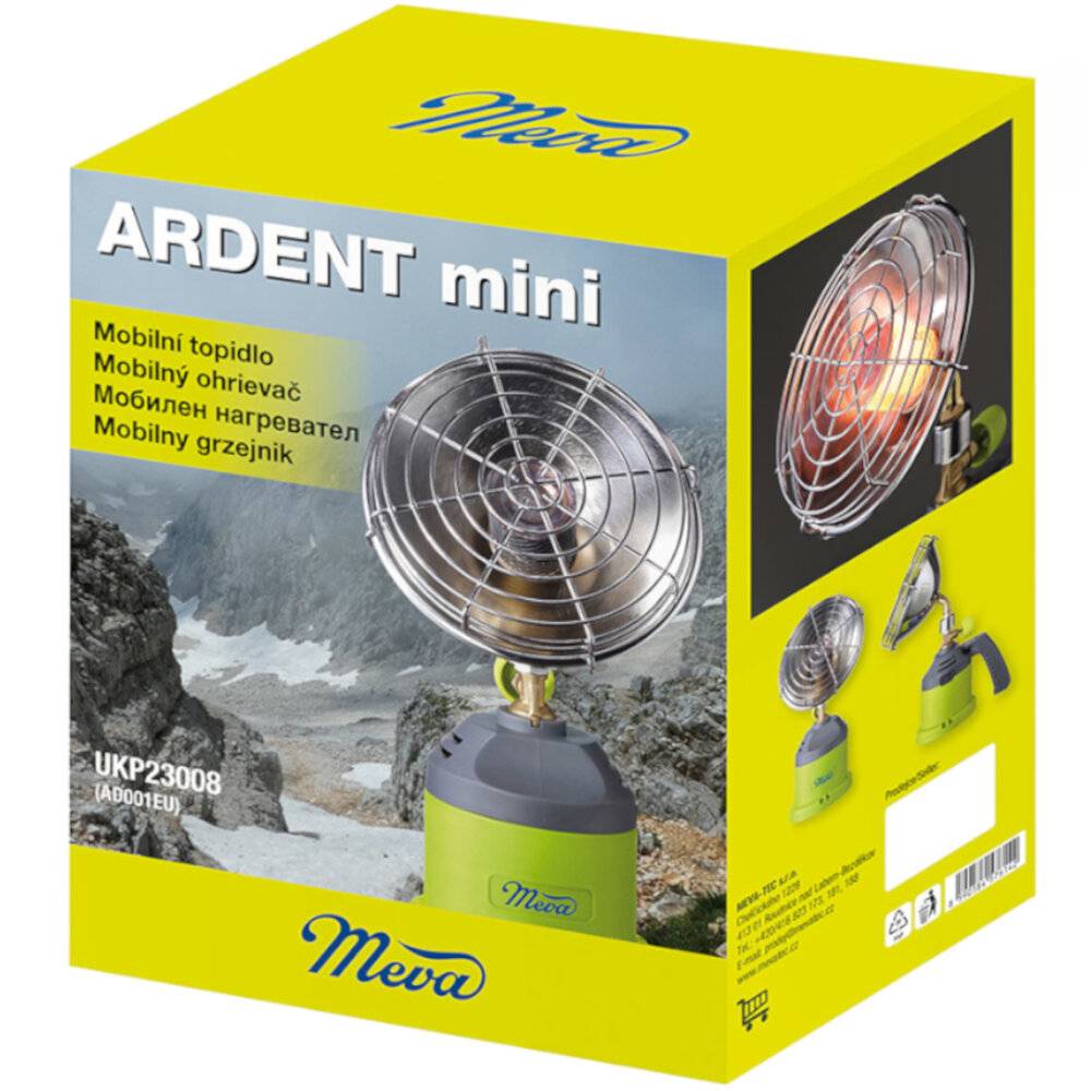 ARDENT MINI Touristenheizkörper, Solarheizkörper 1kW-Gaskartusche-1