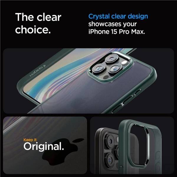 Spigen Ultra Hybrid-Hülle iPhone 15 Pro Max – dunkelgrün