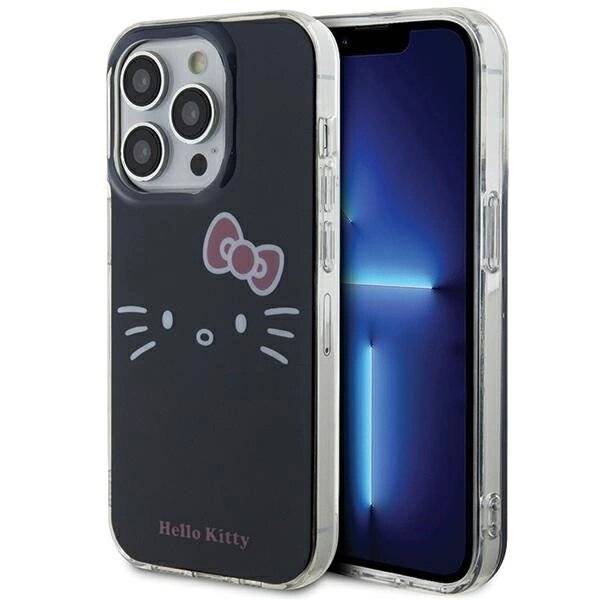 Hello Kitty IML Face Hülle iPhone 15 Pro Max – Schwarz-0