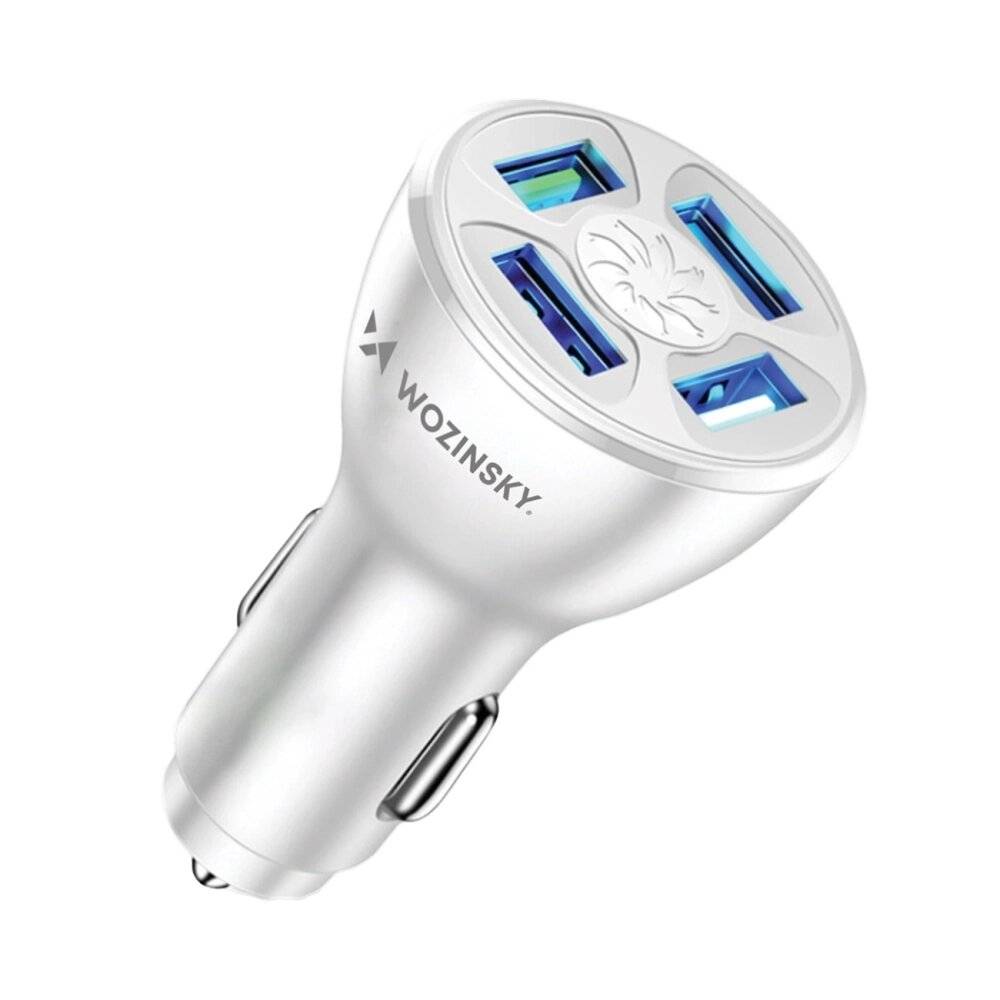 Wozinsky WCCAW 50W 4x USB-A QC Autoladegerät - Weiß-0