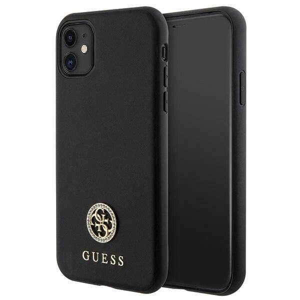 Guess Strass Metall Logo iPhone 11 / Xr 6.1″ Hülle - Schwarz