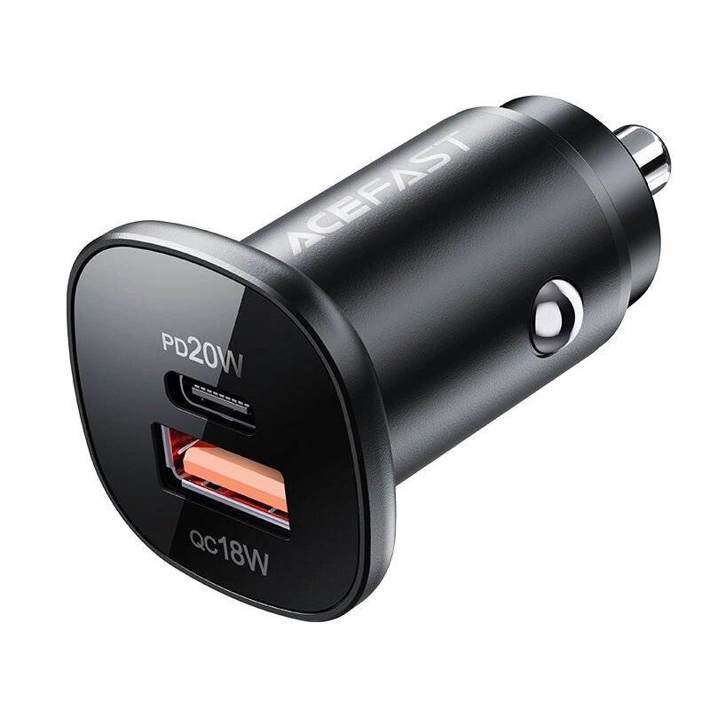 Acefast Autoladegerät 38W USB Typ C / USB, PPS, Power Delivery, Quick Charge 3.0, AFC, FCP-0