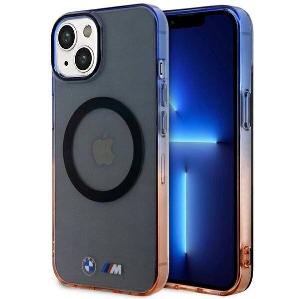 Hülle BMW BMHMP14SHTGE iPhone 14 6.1″ grau/grau Hardcase Gradient Bumper MagSafe