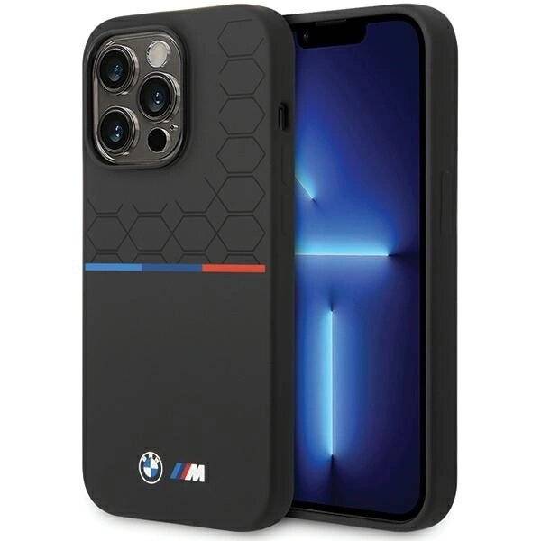 BMW Silikon-Musterhülle iPhone 15 Pro – Schwarz