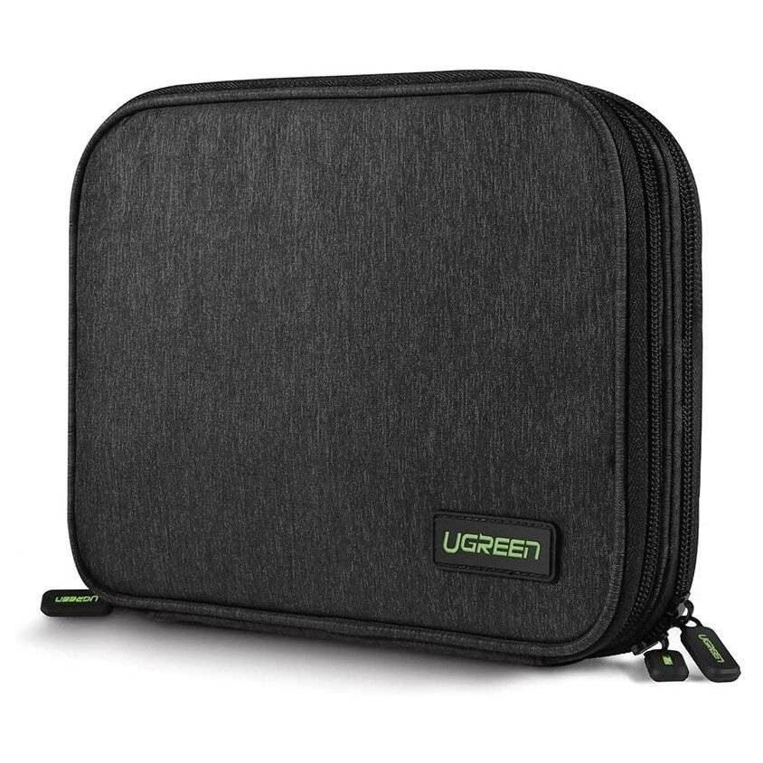 Ugreen Gehäusebox Festplatte HDD SSD Telefonkabel Zubehör 24,5 x 17,5 5 cm grau 50147 LP149-0