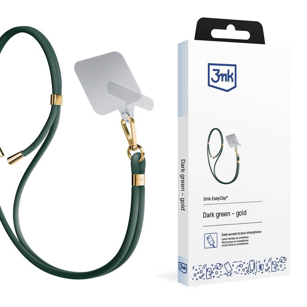 3mk EasyClip Smartphone-Lanyard – grün-2