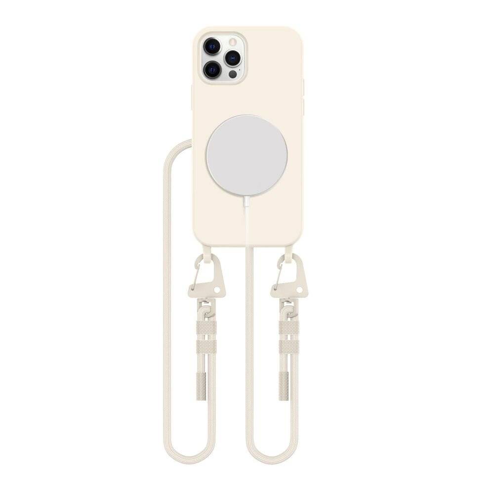 Tech-Protect MagNecklace MagSafe-Hülle iPhone 12 / Pro – Beige-0