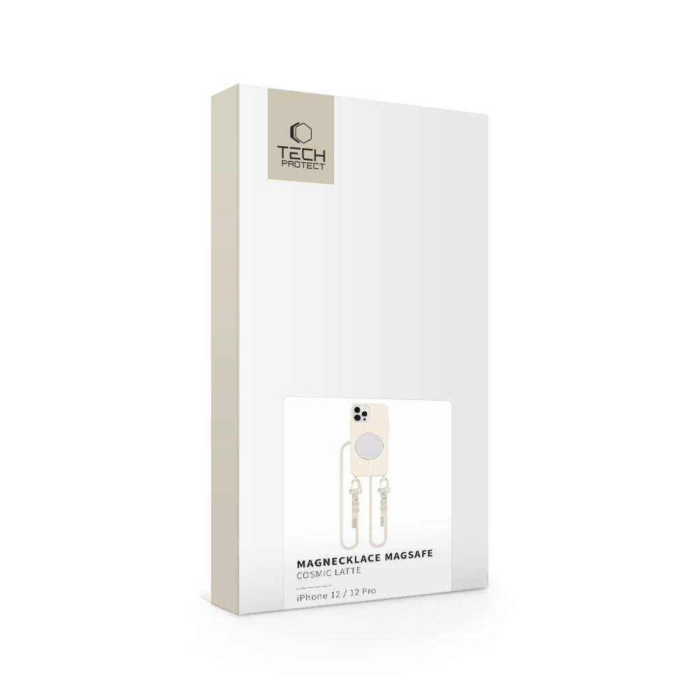 Tech-Protect MagNecklace MagSafe-Hülle iPhone 12 / Pro – Beige-1