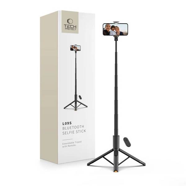 Selfie-Stick Tech-Protect L09S Stativ - Schwarz