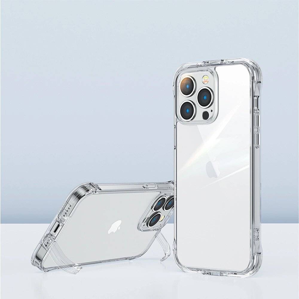 Joyroom Defender Series Case Cover iPhone 14 Pro Armored Hook Stand Clear JR-14H2-0