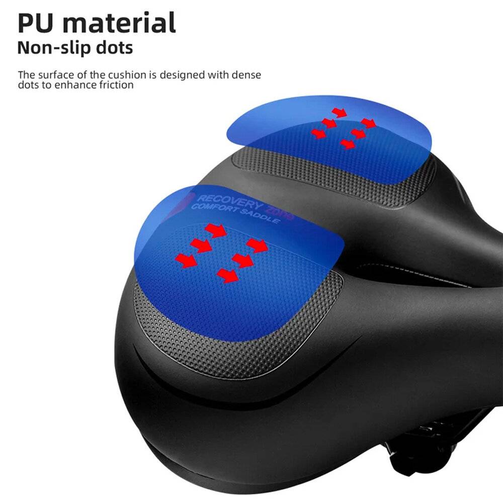 Rockbros AQ-6090B Fahrradsattel – Schwarz Blau-1