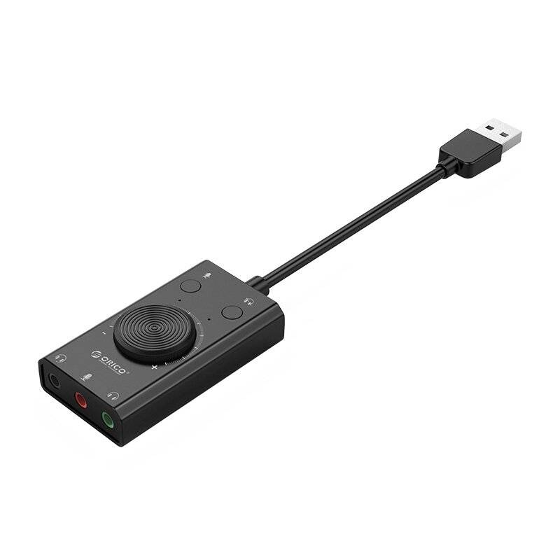 Orico SC2 Externe Multifunktions-Soundkarte USB-A - Schwarz-1