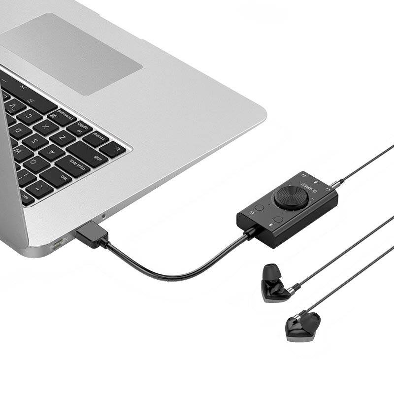 Orico SC2 Externe Multifunktions-Soundkarte USB-A - Schwarz-2