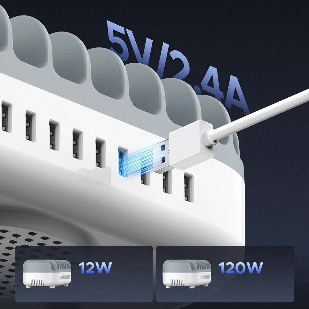 Orico DUK-10P-V1 Smart Ladestation 10 x USB-A - Weiß-1