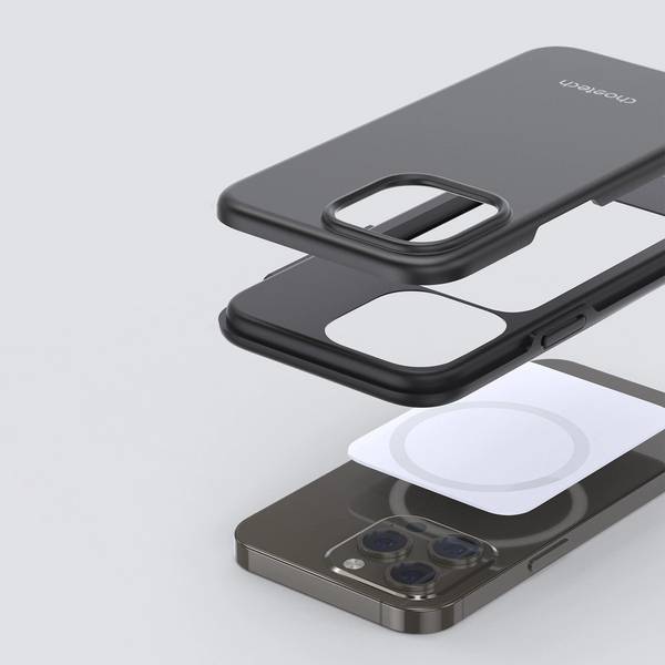 Choetech MFM Anti-Drop Hülle für iPhone 13 Pro Max, MagSafe zertifiziert, Schwarz
