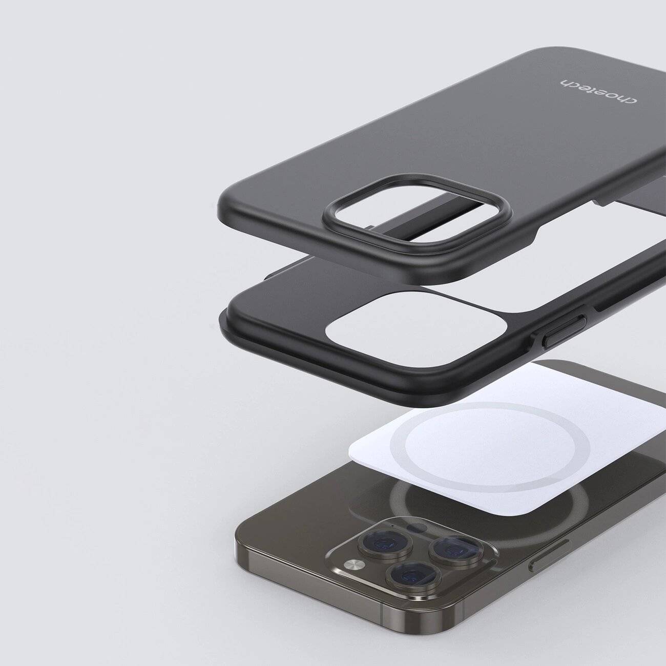 Choetech MFM Anti-Drop Hülle für iPhone 13 Pro Max, MagSafe zertifiziert, Schwarz-0