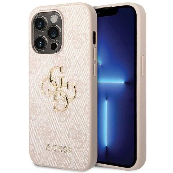 Guess 4G Big Metal Logo Hülle iPhone 15 Pro – Rosa-0