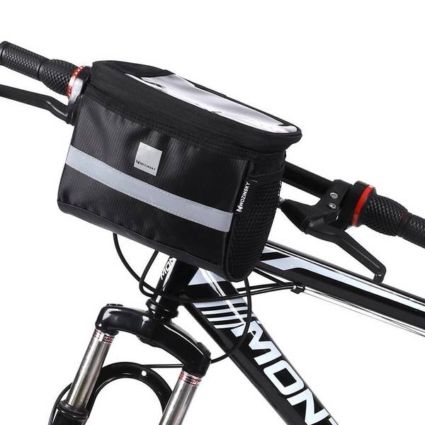 Wozinsky Fahrradlenkertasche Handytasche 2l schwarz WBB12BK