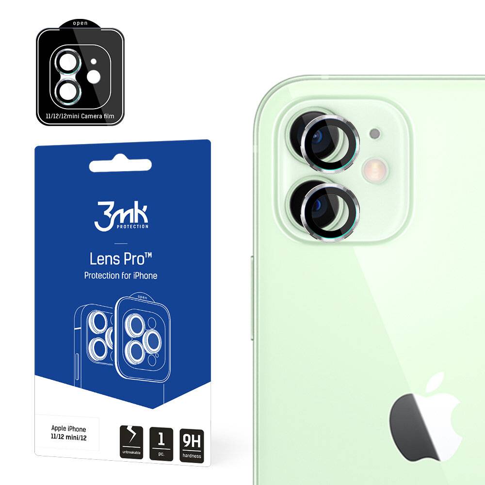 3MK Objektivschutz Pro iPhone 11/12/12 Mini Kamera Montagerahmen 1 Stk.-1