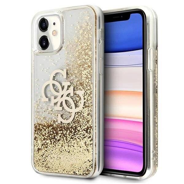 Guess 4G Big Liquid Glitter Case iPhone 11 6.1″ / Xr - Gold